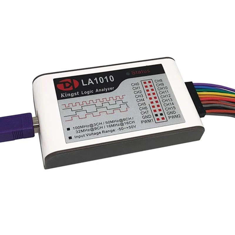 LA1010 USB Logic Analyzer 16 Input Channels 100Mhz With The English PC Software Handheld Instrument,Support Windows
LA1010 USB Logic Analyzer 16 Input Channels 100Mhz With The English PC Software Handheld Instrument,Support Windows