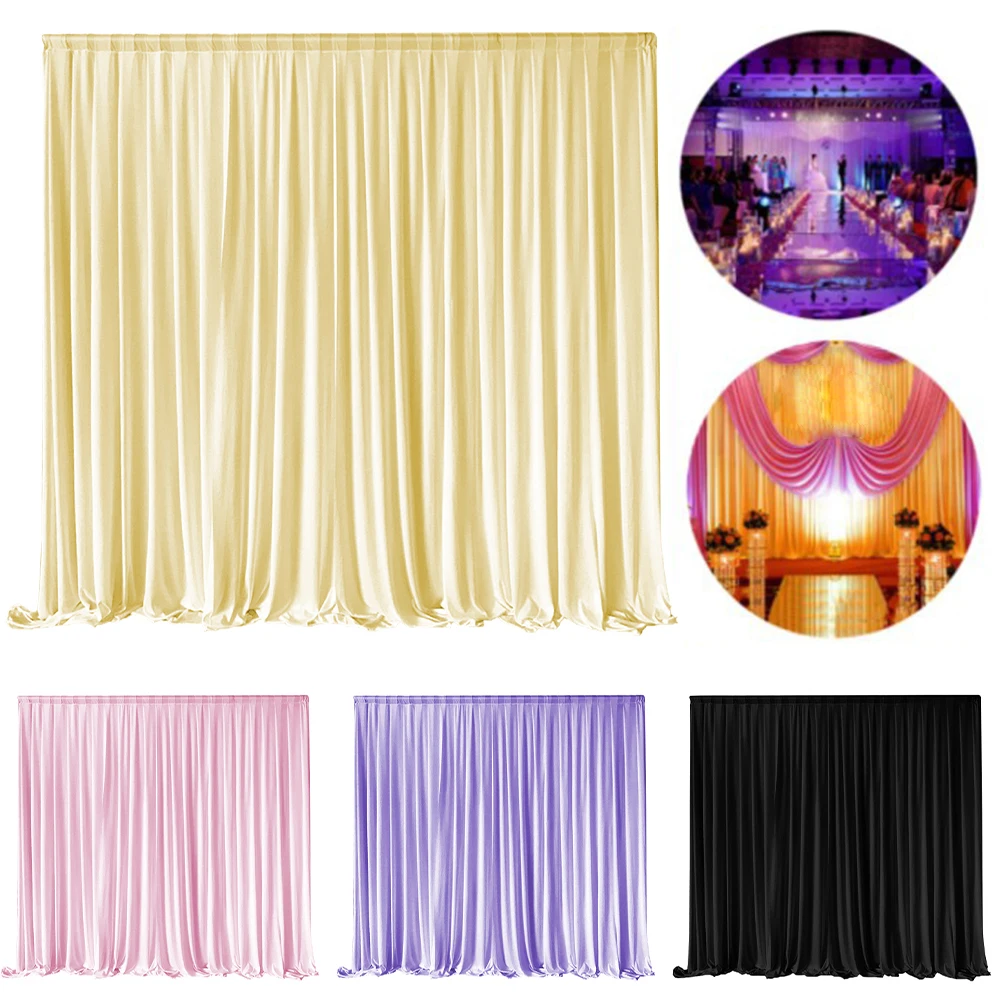 With Swag Party Supplies Ice Silk Soft Voile Drape Backdrop Curtain Detachable Photobooth For Stage Birthday Wedding Decor
With Swag Party Supplies Ice Silk Soft Voile Drape Backdrop Curtain Detachable Photobooth For Stage Birthday Wedding Decor