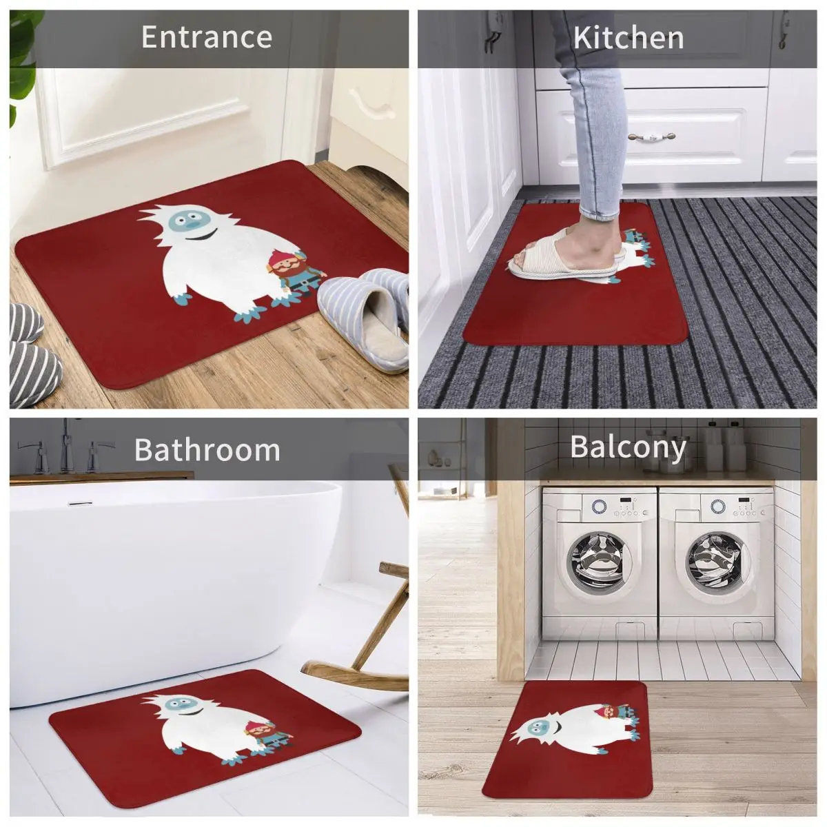 Bath Mat Abominable Snowman Friend Decor 3D Rug Carpet Doormat Non-slip Entrance Living Room Home Kitchen Sand Scraping Dust
Bath Mat Abominable Snowman Friend Decor 3D Rug Carpet Doormat Non-slip Entrance Living Room Home Kitchen Sand Scraping Dust