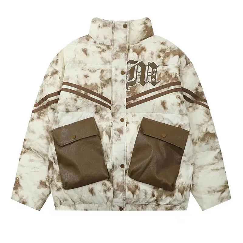 Hip Hop Tie Dye Printed Casual Jackets Multi Pockets Vintage Pu Pockets Streetwear Outwear Coat For Male Overcoats
Hip Hop Tie Dye Printed Casual Jackets Multi Pockets Vintage Pu Pockets Streetwear Outwear Coat For Male Overcoats