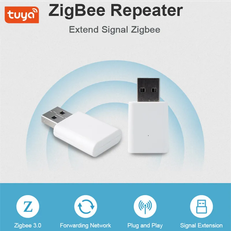 Tuya ZigBee 3.0 Mini Signal Amplifier Repeater Signal Range Extender Smart Home Smart APP Control Work With ZigBee Gateway
Tuya ZigBee 3.0 Mini Signal Amplifier Repeater Signal Range Extender Smart Home Smart APP Control Work With ZigBee Gateway