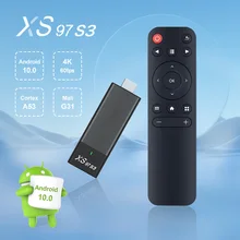 Smart TV Stick XS97 S3 Internet HDTV HDMI 4K HDR TV Receiver 2.4G 5G Wireless WiFi Android 10 Media Player Set Top Box