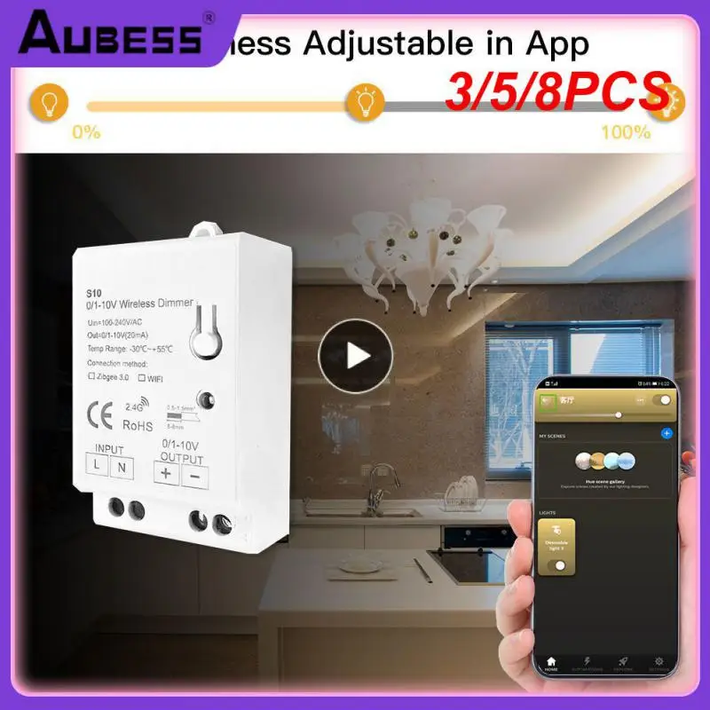 3/5/8PCS Support Smartthings Dimming Controller Mini Lighting Adjustable Switch Remote Control Zigbee 3.0 Dimmer Wireless
3/5/8PCS Support Smartthings Dimming Controller Mini Lighting Adjustable Switch Remote Control Zigbee 3.0 Dimmer Wireless