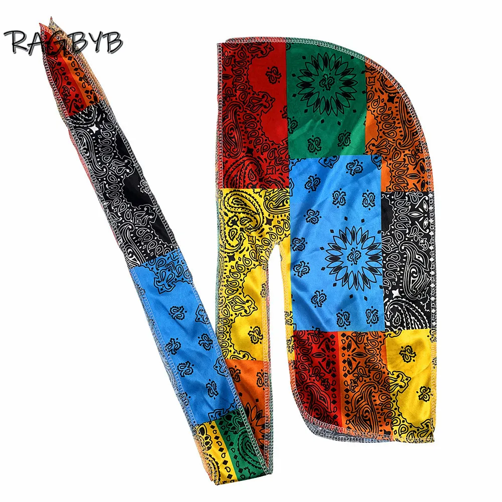 Fashion Men Silk Durag Paisley Printing Silky Durags Bandanas for Men Long Straps Headwear Head Scarf Wave Cap Headwrap Durags
Fashion Men Silk Durag Paisley Printing Silky Durags Bandanas for Men Long Straps Headwear Head Scarf Wave Cap Headwrap Durags