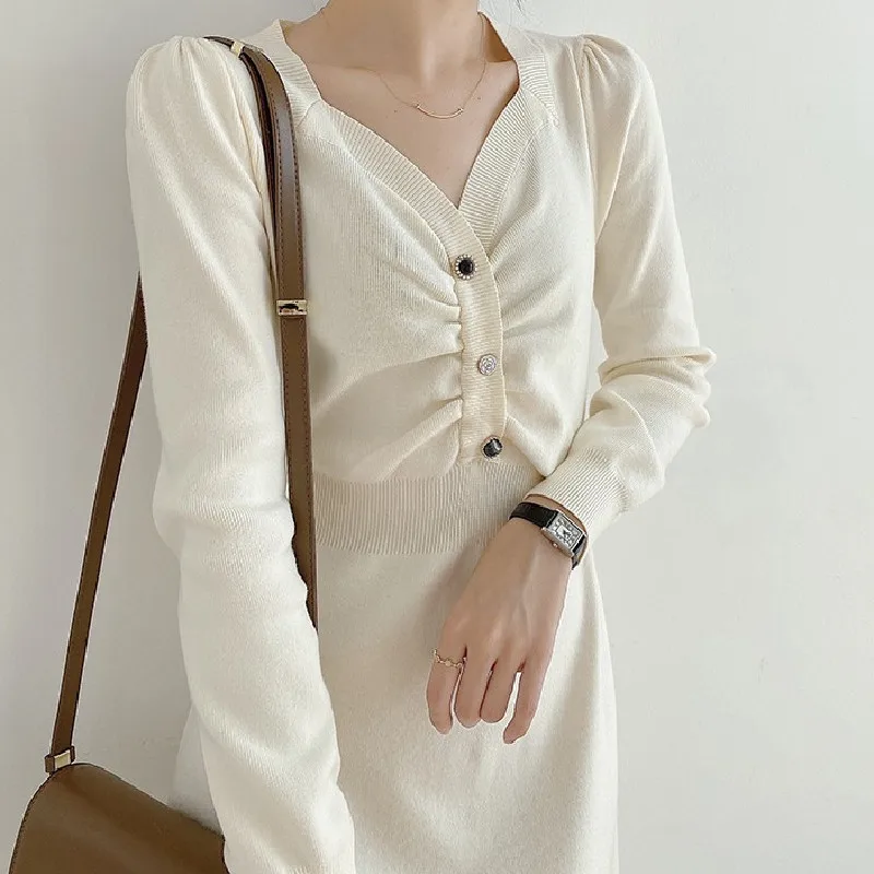 Underneath Coat with Long Sleeve Knitted Dress 2022 New Women's Mid Long Sweater In Autumn and Winter
Underneath Coat with Long Sleeve Knitted Dress 2022 New Women's Mid Long Sweater In Autumn and Winter
