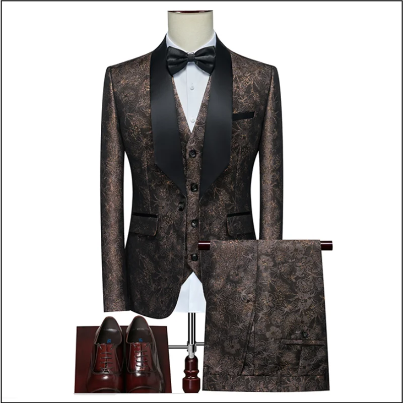 (Jacket + Vest + Trousers) New Printed Men Suit Classic 3 piece Suits For Men's Wedding Business Leisure High-quality Suits 6XL
(Jacket + Vest + Trousers) New Printed Men Suit Classic 3 piece Suits For Men's Wedding Business Leisure High-quality Suits 6XL