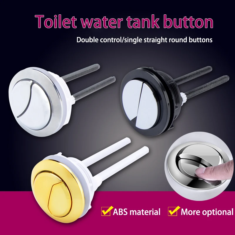 1Pcs Toilet Cover Button Accessories 9-type Single/Double Button Round Old-fashioned Toilet Tank Cover Button Wwitch Universal
1Pcs Toilet Cover Button Accessories 9-type Single/Double Button Round Old-fashioned Toilet Tank Cover Button Wwitch Universal