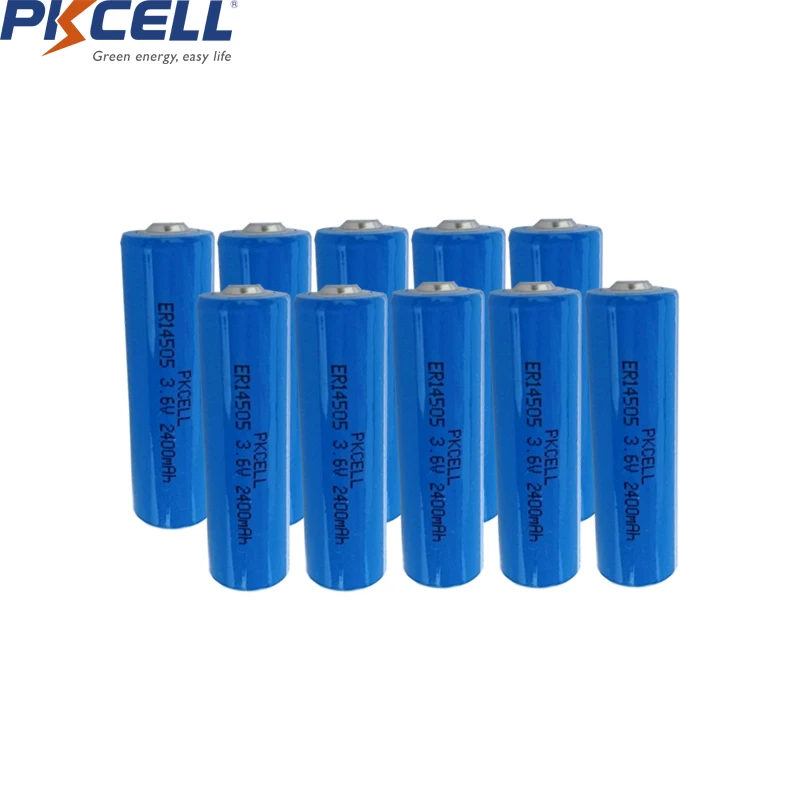 10PCS PKCELL ER14505 AA batteries 3.6V 14505 2400mah AA Battery LiSCLO2 Superior LR6 R6P Batteries For GPS Tracking Cameras
10PCS PKCELL ER14505 AA batteries 3.6V 14505 2400mah AA Battery LiSCLO2 Superior LR6 R6P Batteries For GPS Tracking Cameras