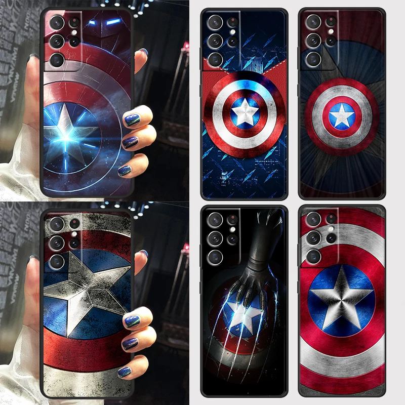 Shield captain america marvel Case For Samsung Galaxy S22 S21 S20 FE Ultra Plus S10 S9 S8 5G Black Soft Phone Cover Capa Shell
Shield captain america marvel Case For Samsung Galaxy S22 S21 S20 FE Ultra Plus S10 S9 S8 5G Black Soft Phone Cover Capa Shell