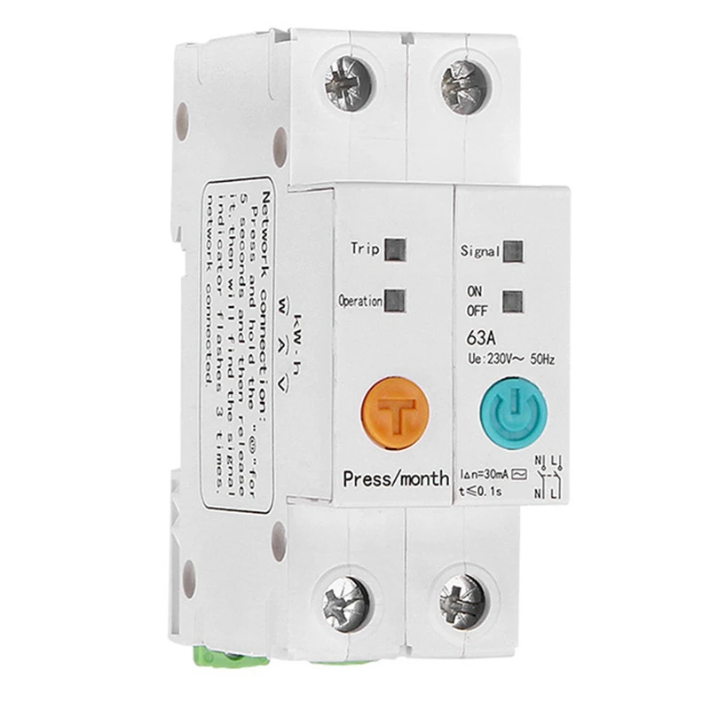 Single Phase Din Rail Leakage Protection Remote Read Kwh Meter Wattmeter Smart Energy Meter Voice Control
Single Phase Din Rail Leakage Protection Remote Read Kwh Meter Wattmeter Smart Energy Meter Voice Control