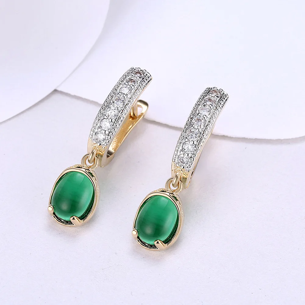 Korean Zircon Earrings Red Green Round Zircon Earrings For Women Earing Jewelry Gold Color Earring Crystal Earings Kolczyki
Korean Zircon Earrings Red Green Round Zircon Earrings For Women Earing Jewelry Gold Color Earring Crystal Earings Kolczyki