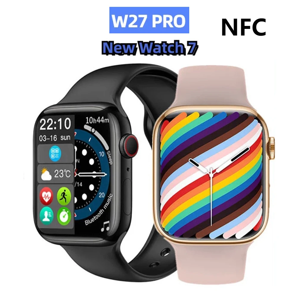 Original IWO W27 PRO Series 7 Smart Watch NFC Wireless Charging IP68 Waterproof Custom Dial Sports Watches W27PRO Smartwatch Man
Original IWO W27 PRO Series 7 Smart Watch NFC Wireless Charging IP68 Waterproof Custom Dial Sports Watches W27PRO Smartwatch Man
