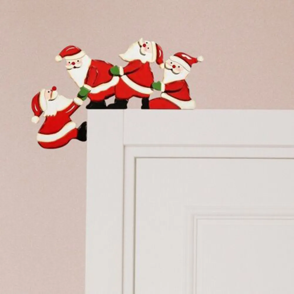 Santa Claus Angel Elk Christmas Door Frame Decoration Wooden Xmas Door Corner Ornament Merry Christmas Decor Home Happy New Year
Santa Claus Angel Elk Christmas Door Frame Decoration Wooden Xmas Door Corner Ornament Merry Christmas Decor Home Happy New Year