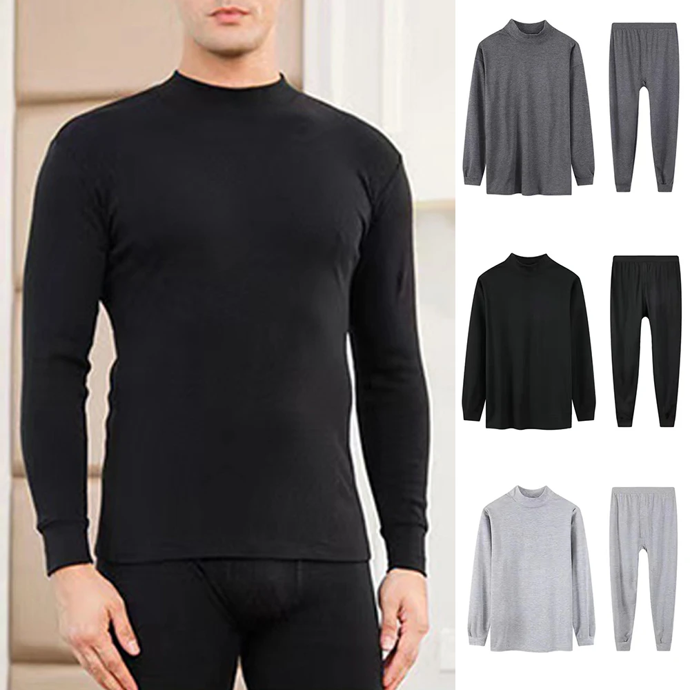 Men Fleece Lined Thermal Underwear Suit Winter Thick Thermo Warm Tops Pants Long Johns Set Stretch Inner Wear Basic Clothing
Men Fleece Lined Thermal Underwear Suit Winter Thick Thermo Warm Tops Pants Long Johns Set Stretch Inner Wear Basic Clothing