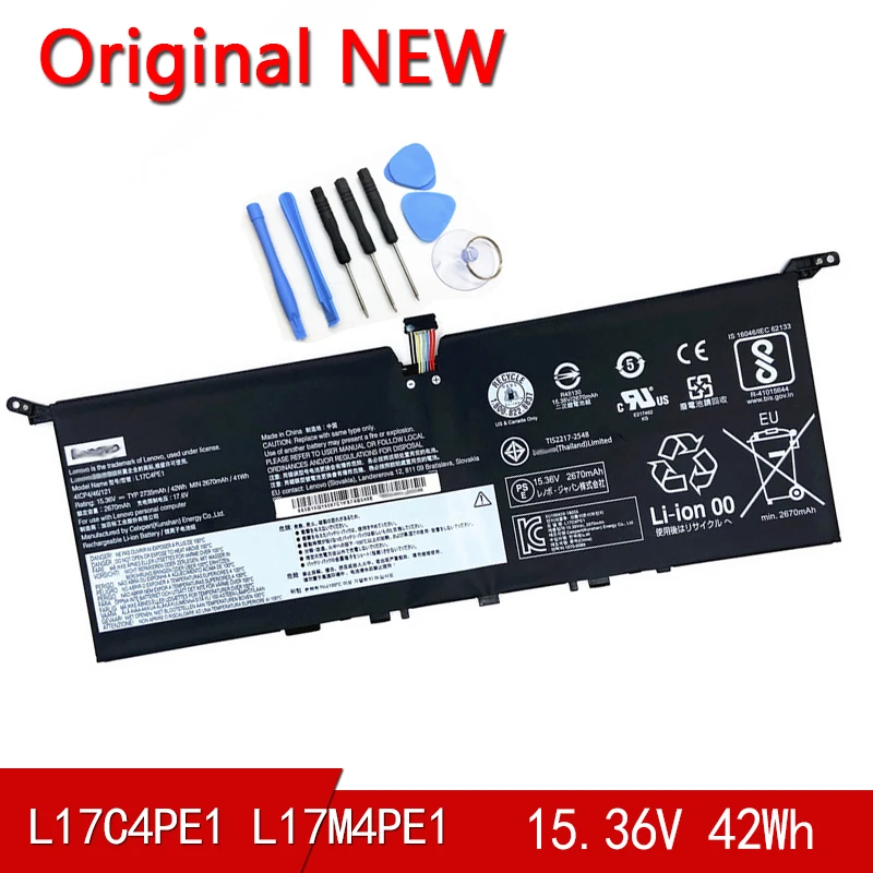 Новый оригинальный аккумулятор L17C4PE1 L17M4PE1 для Lenovo Yoga S730 для Yoga S730-13IWL(81J0001GGE) 5B10R32748
Новый оригинальный аккумулятор L17C4PE1 L17M4PE1 для Lenovo Yoga S730 для Yoga S730-13IWL(81J0001GGE) 5B10R32748