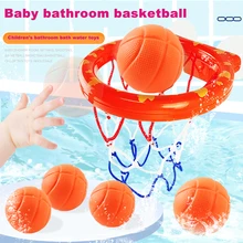 Baby Bath Toys Toddler Boy Water Toys Mini Shooting Basket Bathtub Water Play Set Shooting Basketball Hoop Play Water Game Toy