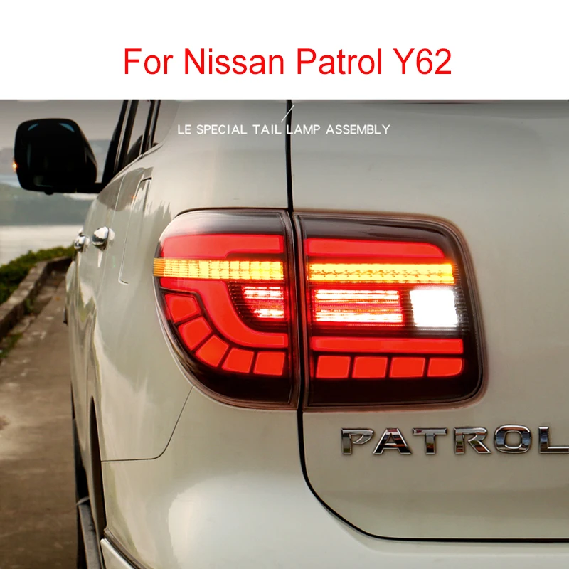 

Задний фонарь в сборе, передние фары, задний фонарь, тормозной фонарь в сборе для Nissan патруль Y62 2010-2019, внешние аксессуары