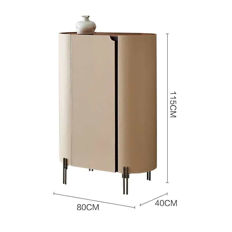 

Комод с кожаными ящиками седла, шкаф для прихожей, маленькая спальня, современные и простые, шкафы для хранения от стены