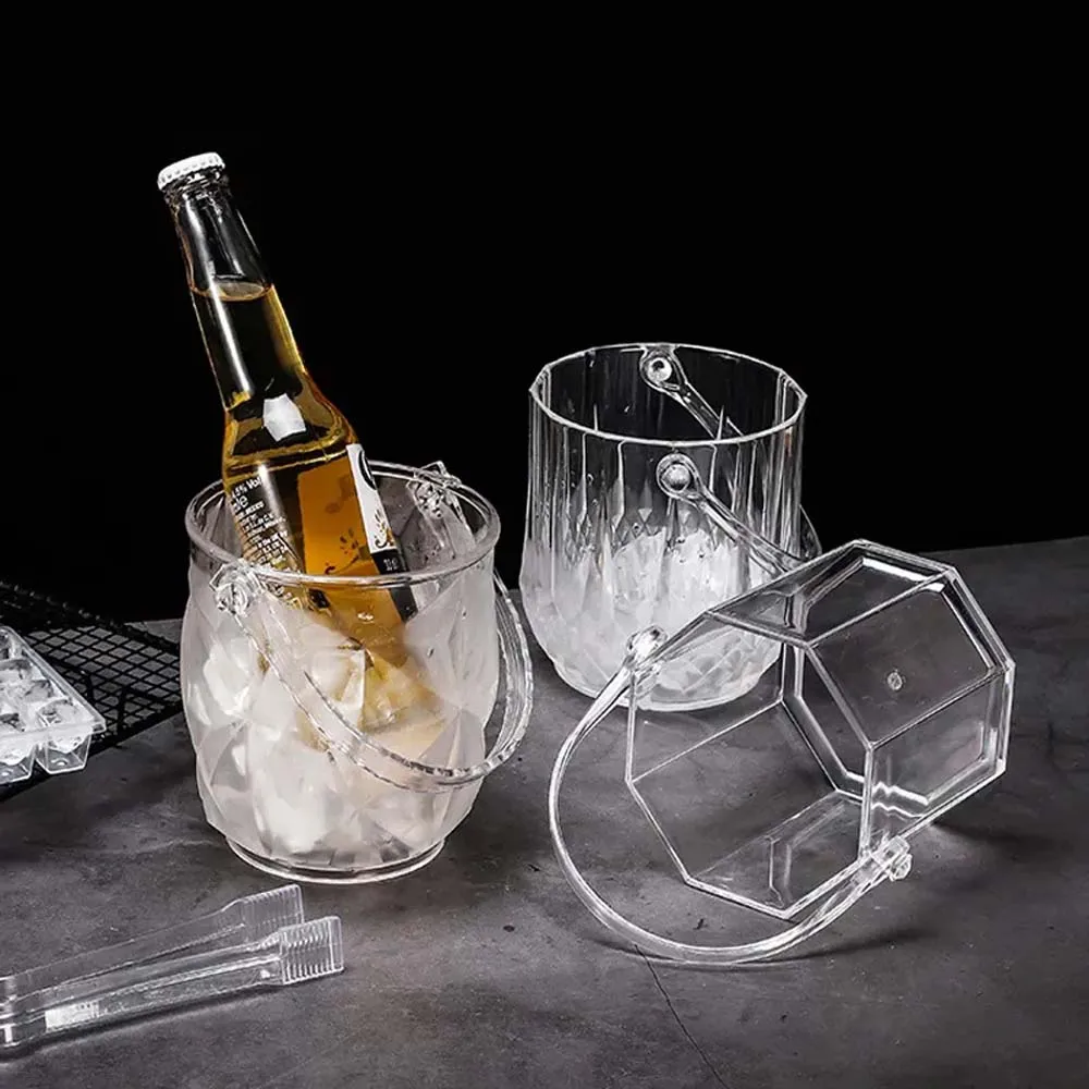 Пластиковое креативное акриловое ведро для пива и льда
Пластиковое креативное акриловое ведро для пива и льда