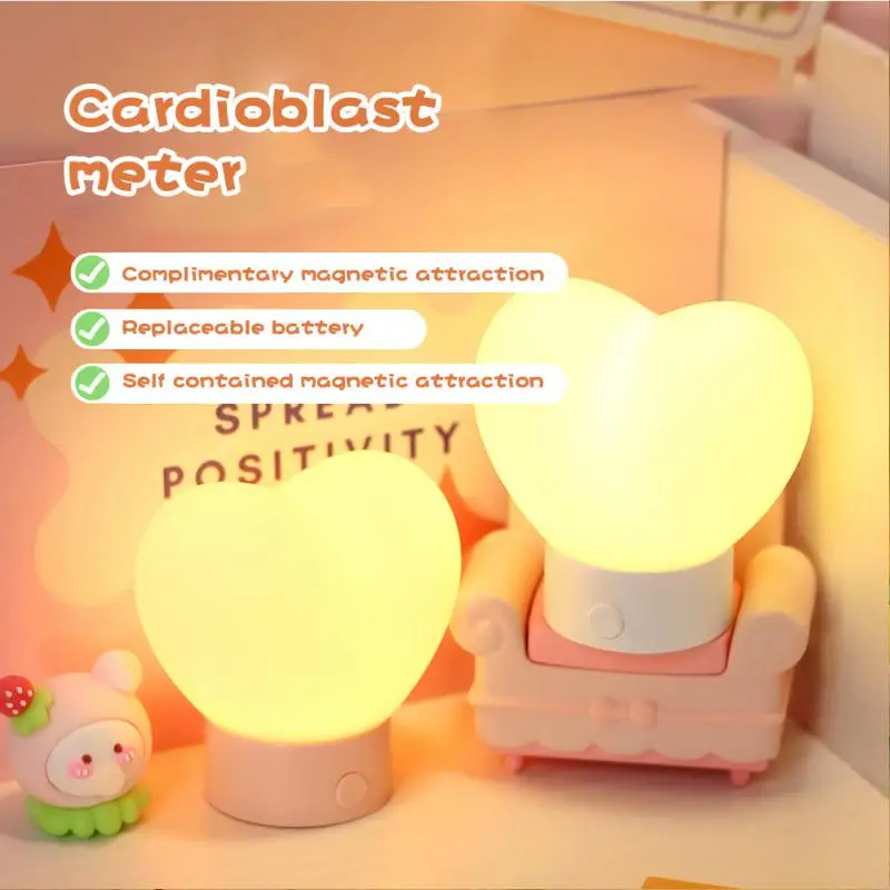 USB Night Light Magnet Camping Night Light Eye Protection Bedroom Light Cute Girl Heart Shape Usb Plug-in Silicone Bedside Lamp
USB Night Light Magnet Camping Night Light Eye Protection Bedroom Light Cute Girl Heart Shape Usb Plug-in Silicone Bedside Lamp