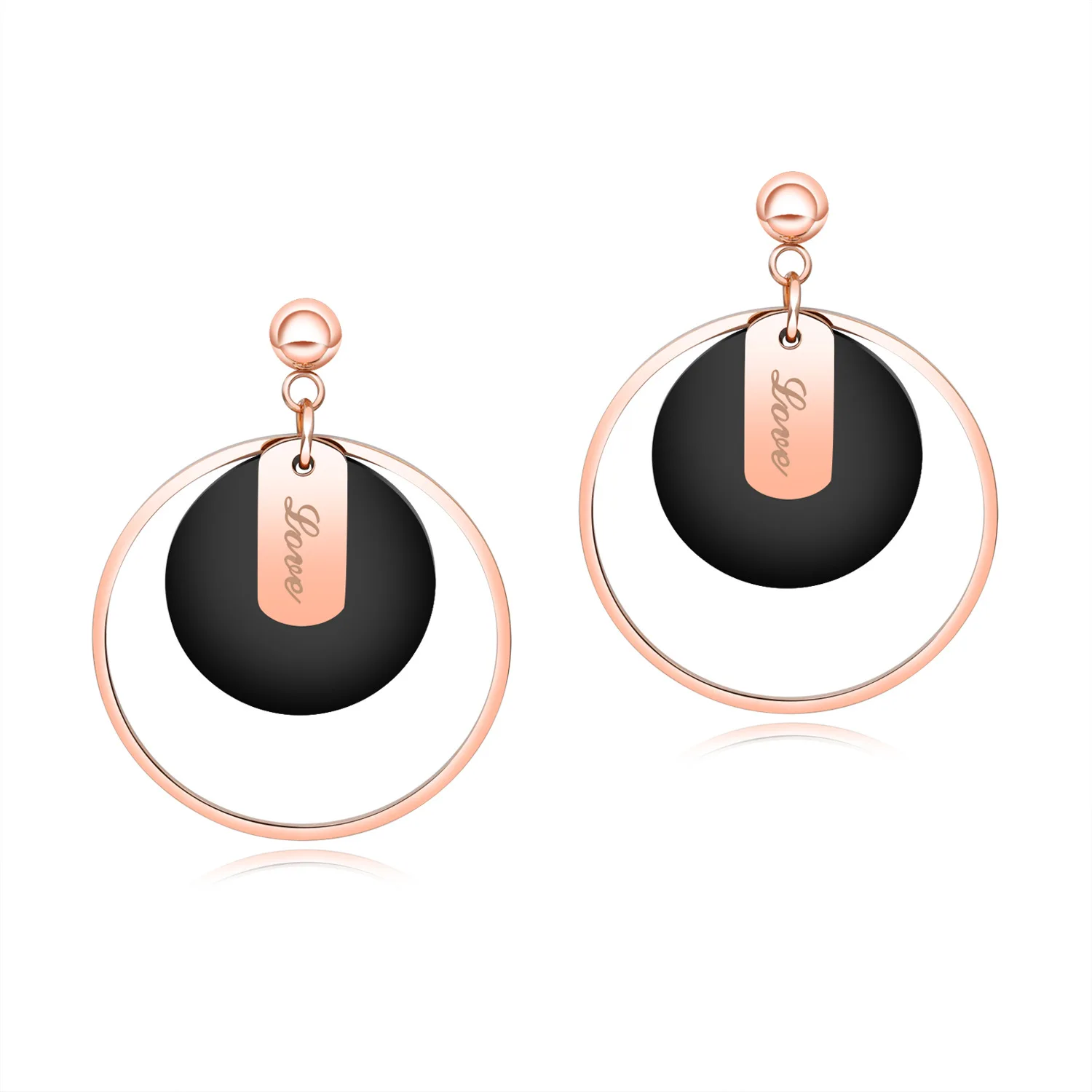 Celebrity Versatile Fashion Simple Temperament Earrings Fashion Double-layer Earrings
Celebrity Versatile Fashion Simple Temperament Earrings Fashion Double-layer Earrings