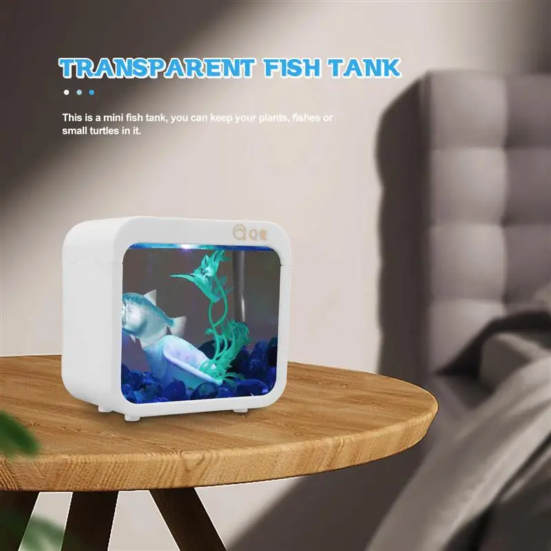 Mini Fish Tank Fish Breeding Box Transparent Fish Tank Small Fish Tank Variable creative detachable aquarium with Light Design
Mini Fish Tank Fish Breeding Box Transparent Fish Tank Small Fish Tank Variable creative detachable aquarium with Light Design