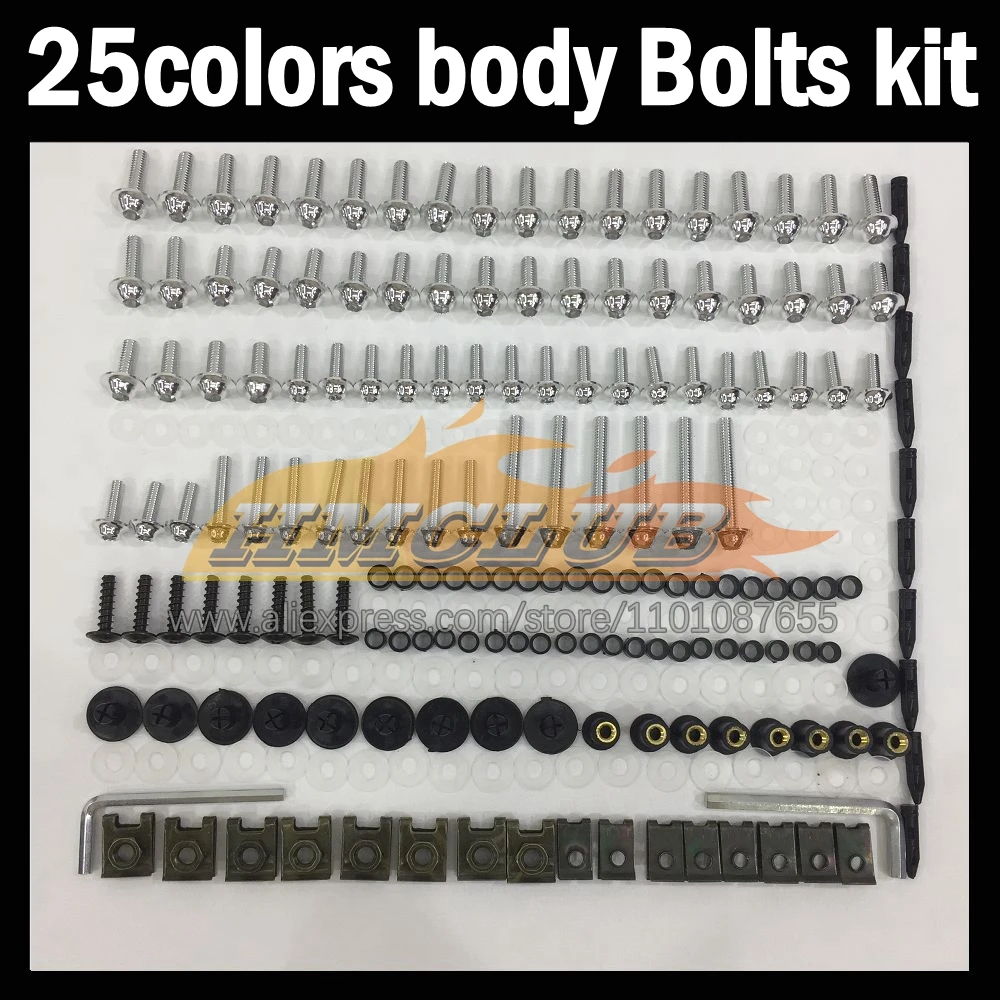 

268ps Full Screws Kit Body bolt For KAWASAKI NINJA ZX 14R 14 ZX-14R ZX14R 2012 2013 2014 2015 2016 2017 Fairing bolts screw NutS
