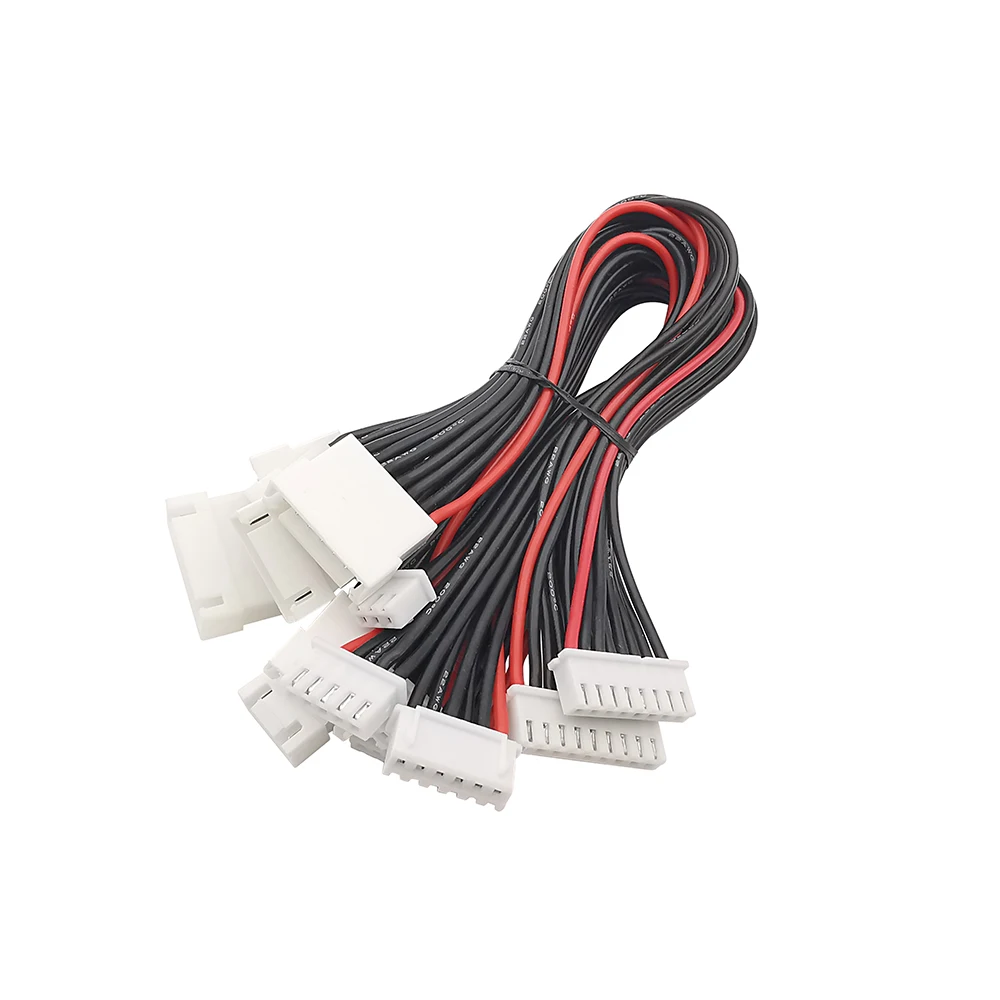 

5Pcs JST XH 2.54 2S 3S 4S 5S 6S 7S 8S LiPo Balance Connector Cable Male to Female Extension Cord 200mm 22AWG Silicone Wire