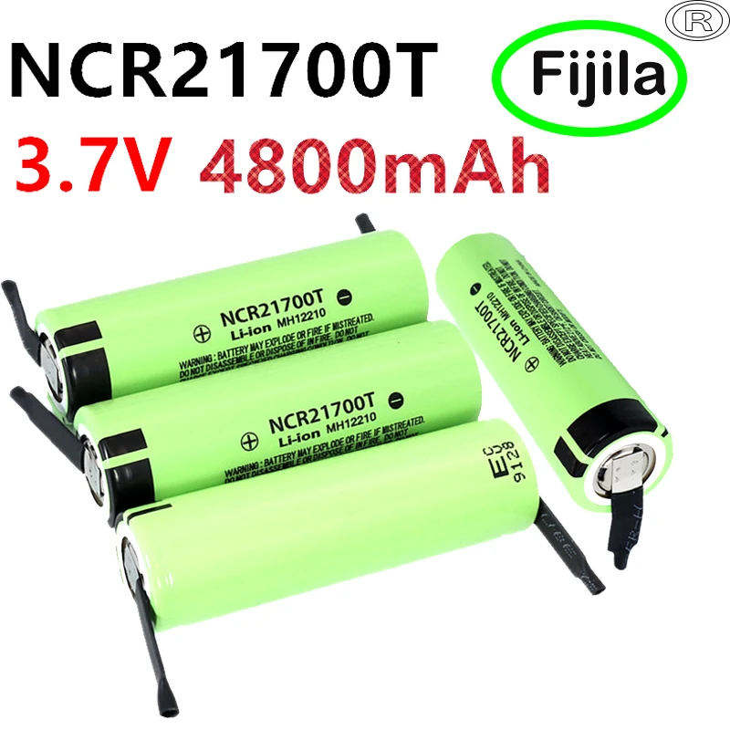 NCR21700T 3.7V 4800mAh Lithium-ion Rechargeable Battery with A Discharge Rate of 15A Is Suitable for Electric Vehicles, DIY, Etc
NCR21700T 3.7V 4800mAh Lithium-ion Rechargeable Battery with A Discharge Rate of 15A Is Suitable for Electric Vehicles, DIY, Etc