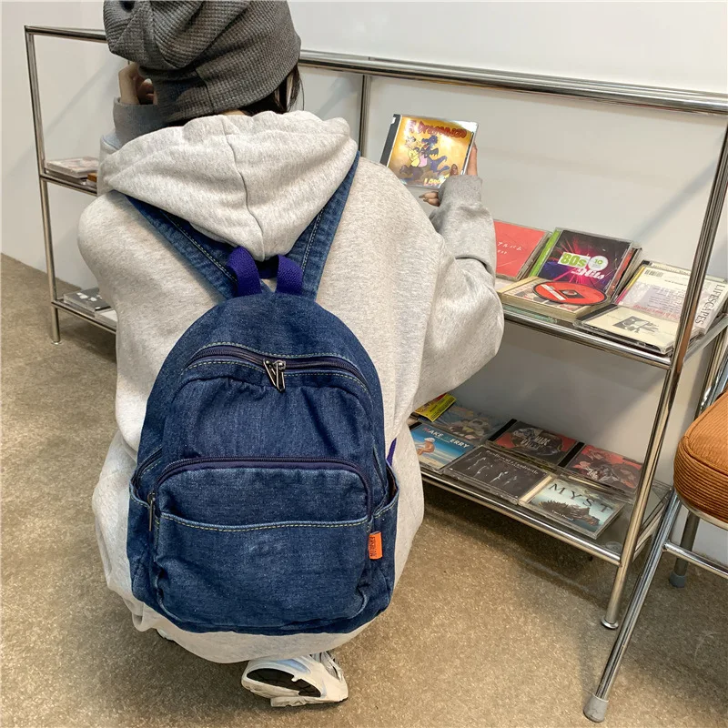 Casual Large Capacity Denim Women Backpacks High Quality Ladies Daily Travel Bag Teenagers Girls School Schoolbag Lady Bags
Casual Large Capacity Denim Women Backpacks High Quality Ladies Daily Travel Bag Teenagers Girls School Schoolbag Lady Bags
