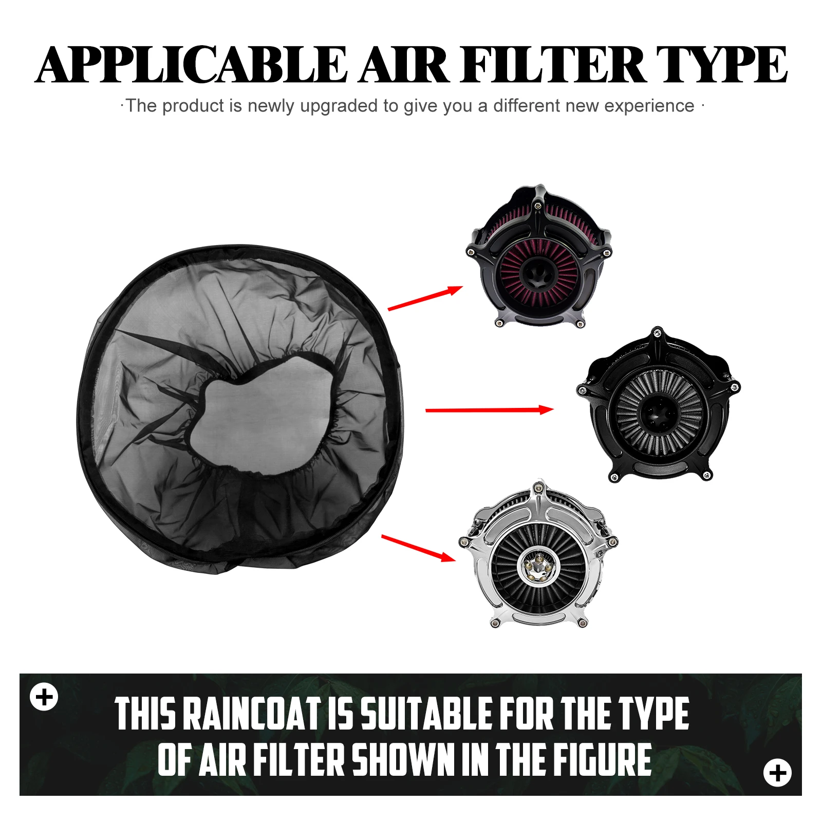 Мотоциклетный воздушный фильтр, дождевик, универсальный для Harley Touring Street Glide Softail Sportster, водонепроницаемая защитная крышка фильтра