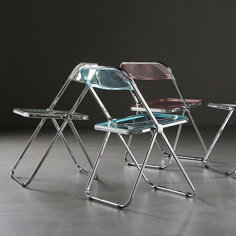 Nordic Designer Transparent plastic Chair Home Dining Chair with Backrest folding Modern portable sillas interior decorations
Nordic Designer Transparent plastic Chair Home Dining Chair with Backrest folding Modern portable sillas interior decorations