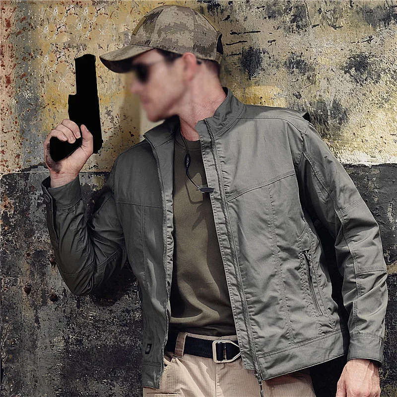 Men's Tactical Jacket Outdoor Solid Color Wear Waterproof Scratch Resistant High Quality Work Jacket
Men's Tactical Jacket Outdoor Solid Color Wear Waterproof Scratch Resistant High Quality Work Jacket