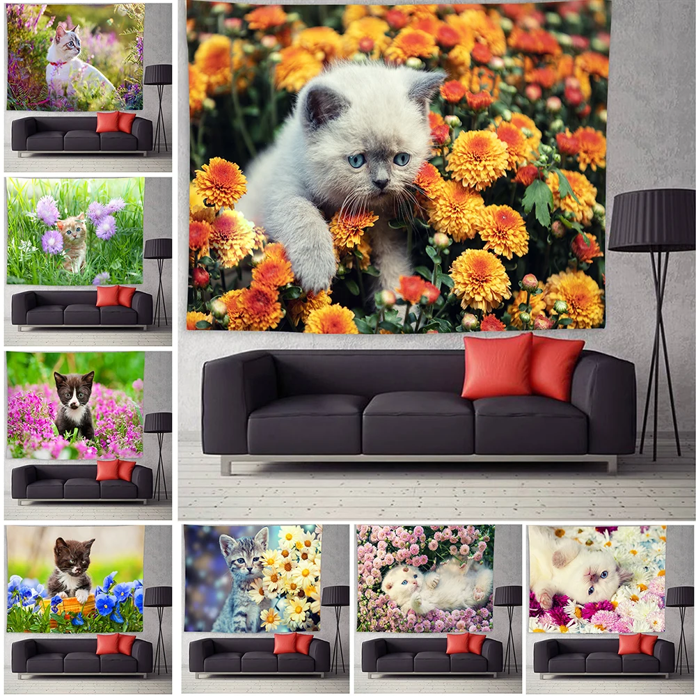 Cute Cat Tapestry Wall Hanging Animal Print Bedroom Wall Tapestry Carpet Aesthetic Room Decor Tapestries Home Decoration 150x200
Cute Cat Tapestry Wall Hanging Animal Print Bedroom Wall Tapestry Carpet Aesthetic Room Decor Tapestries Home Decoration 150x200