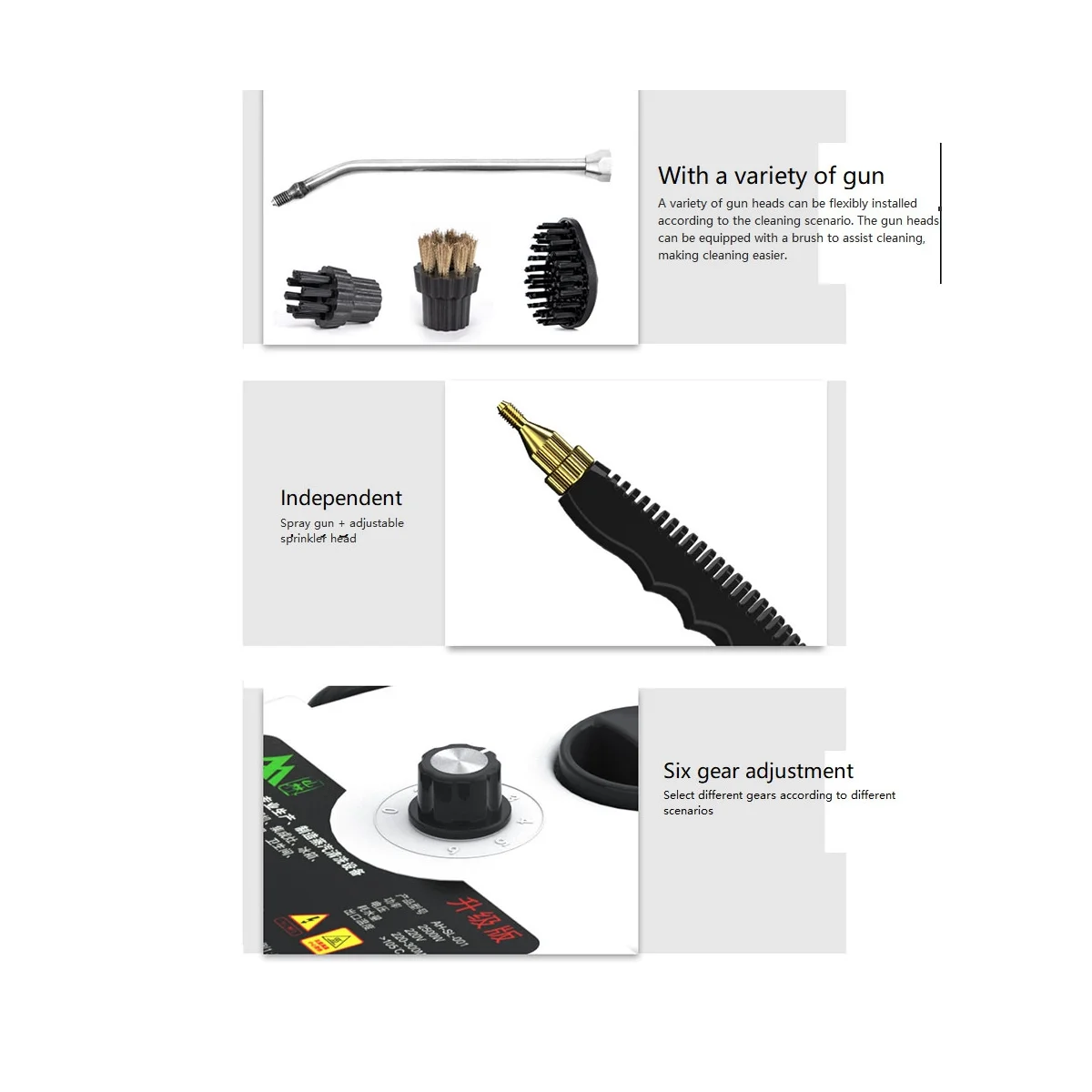 Handheld Cleaner Machine Electric Cleaner High Pressure High Temperature Kitchen Air Conditioner Oil Fume Oil US Plug 
Handheld Cleaner Machine Electric Cleaner High Pressure High Temperature Kitchen Air Conditioner Oil Fume Oil US Plug