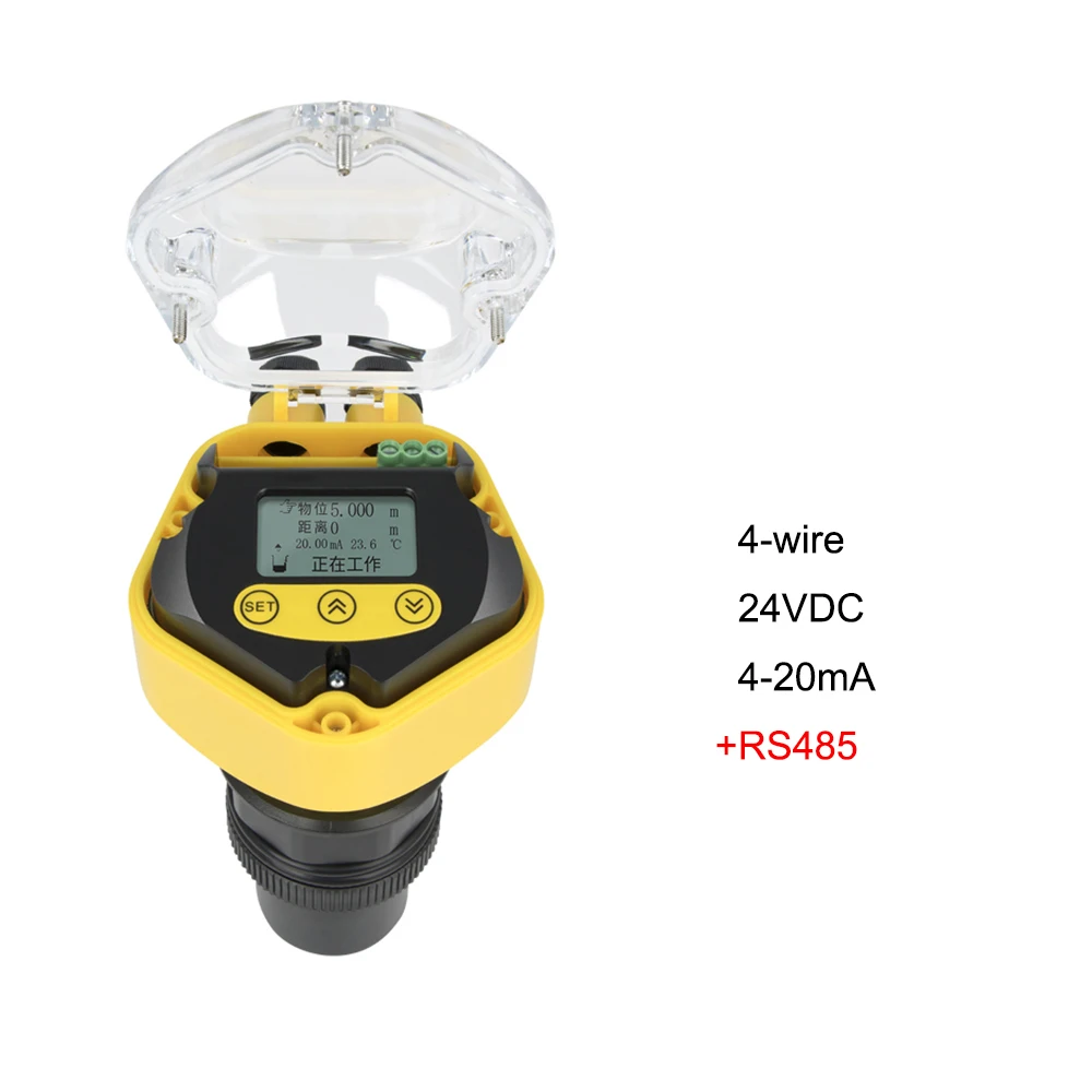 Ультразвуковой измеритель уровня воды 4-20 мА + RS485 Датчик топливной жидкости