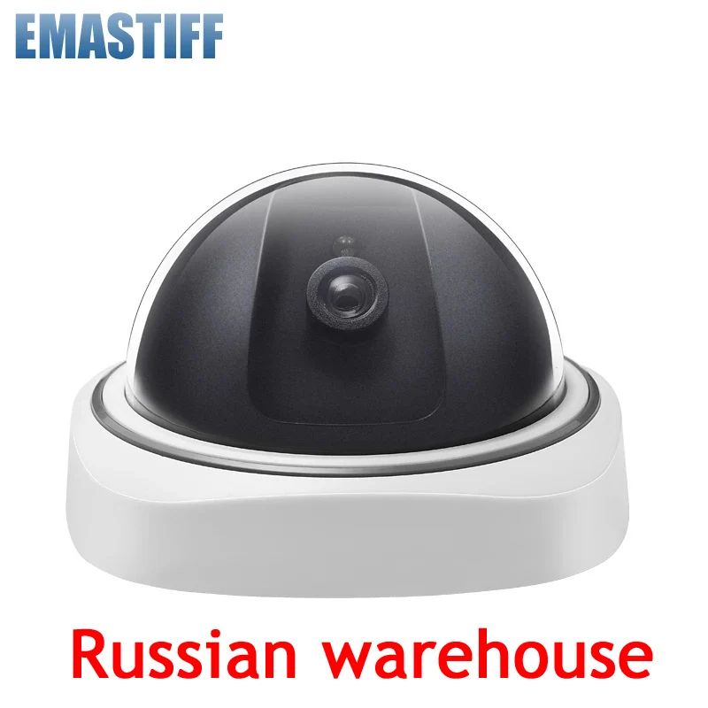 

Promotion Russian warehouse Indoor/Outdoor Dummy Surveillance Camera Home Fake CCTV Security Camera Flashing Red LED Lights