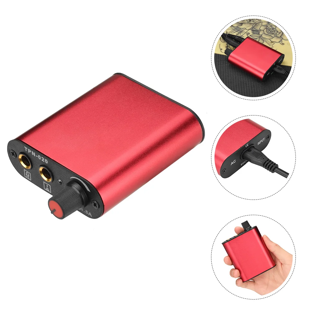 

Portable Tattoos Power Regulator Voltage Stabilizer Stainless Steel Tattooing Tool Supply Machine Adapter Machines Small