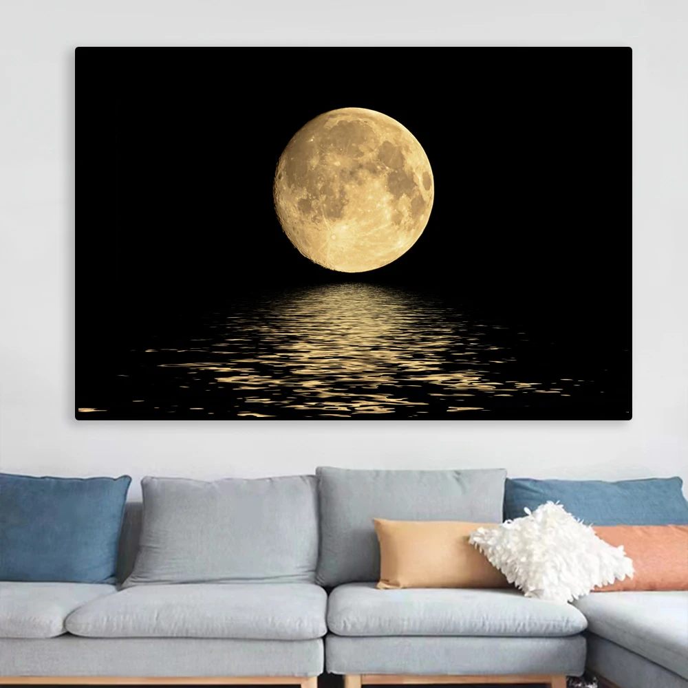 Modern Black White Moon Canvas Paintings Elegant Wall Art Posters and Prints Abstract Modular Pictures for Home Bedroom Decor 
Modern Black White Moon Canvas Paintings Elegant Wall Art Posters and Prints Abstract Modular Pictures for Home Bedroom Decor