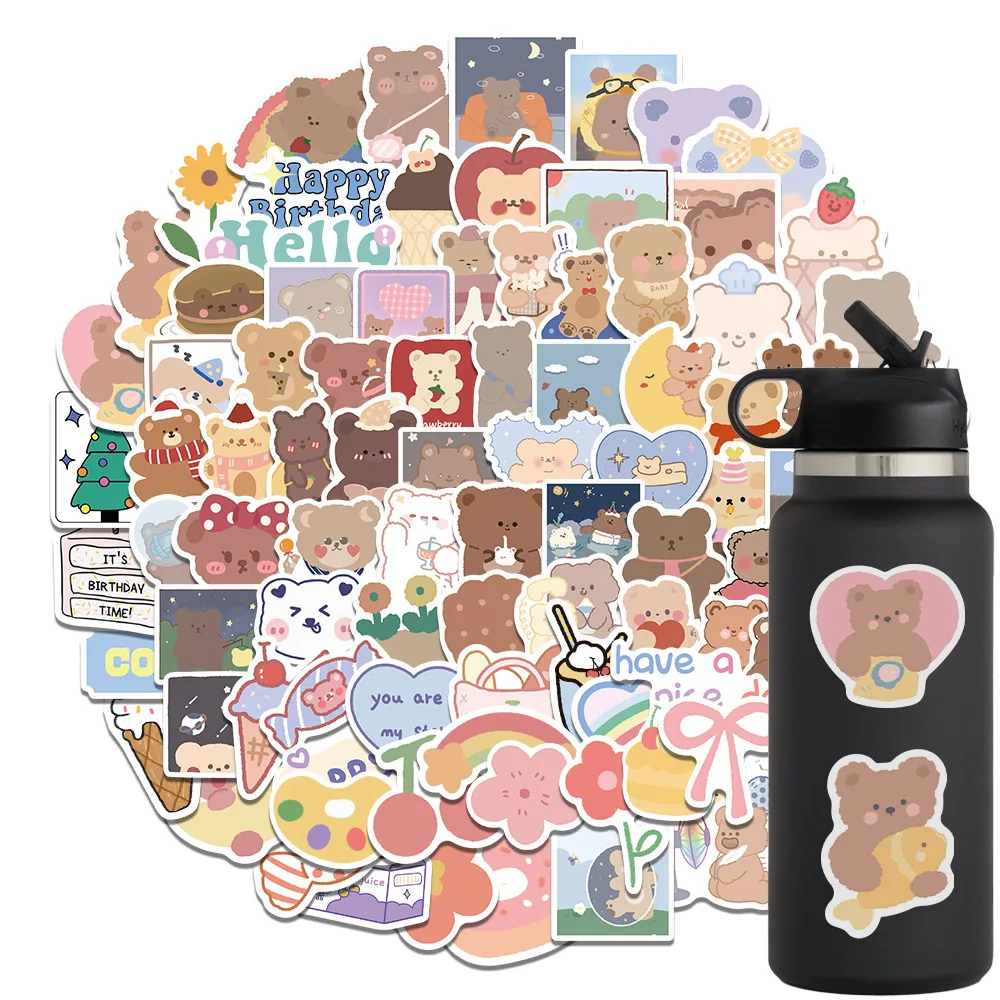 50/100Pcs Cartoon Bear Graffiti Sticker Children's Toy Decoration Suitcase Mobile Phone Notebook Waterproof Sticker Reusable DIY
50/100Pcs Cartoon Bear Graffiti Sticker Children's Toy Decoration Suitcase Mobile Phone Notebook Waterproof Sticker Reusable DIY
