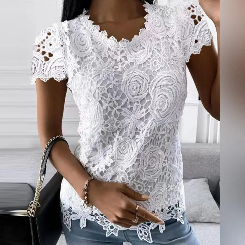 Женский топ, Модный цветочный кружевной ажурный женский топ, быстросохнущая Нижняя блузка, кружевная ажурная простая блузка, рубашка, рабочая одежда
Женский топ, Модный цветочный кружевной ажурный женский топ, быстросохнущая Нижняя блузка, кружевная ажурная простая блузка, рубашка, рабочая одежда