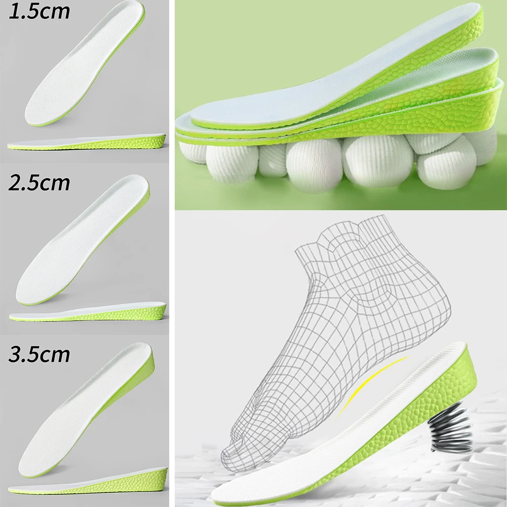 1.5-3.5cm Invisible Height Increase Insoles Green Memory Foam Shoes Sole Pad Breathable Comfortable For Men Women Feet Care
1.5-3.5cm Invisible Height Increase Insoles Green Memory Foam Shoes Sole Pad Breathable Comfortable For Men Women Feet Care
