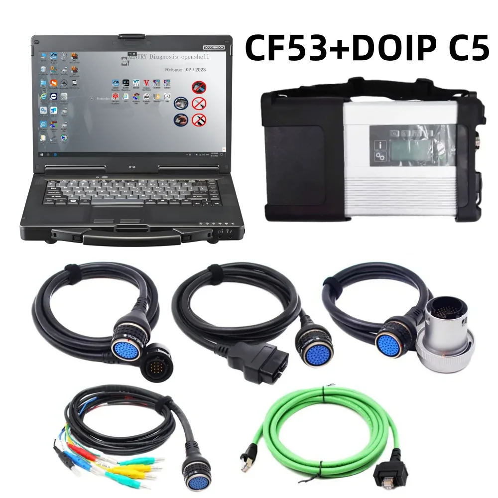 Диагностический инструмент V2025.09 MB Star C5 PLUS DOIP с ноутбуком CF53, Sd Connect C5, Wi-Fi, мультиплексором DOIP, программным обеспечением Xentry, SSD для диагностики легковых и грузовых автомобилей
Диагностический инструмент V2025.09 MB Star C5 PLUS DOIP с ноутбуком CF53, Sd Connect C5, Wi-Fi, мультиплексором DOIP, программным обеспечением Xentry, SSD для диагностики легковых и грузовых автомобилей