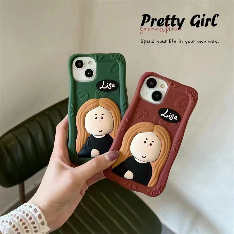 Новинка 3D Лиза женский чехол для телефона для iPhone 11 12 13 14 Pro Max Чехлы для мобильных телефонов противоударный полный защитный силиконовый чехол
Новинка 3D Лиза женский чехол для телефона для iPhone 11 12 13 14 Pro Max Чехлы для мобильных телефонов противоударный полный защитный силиконовый чехол