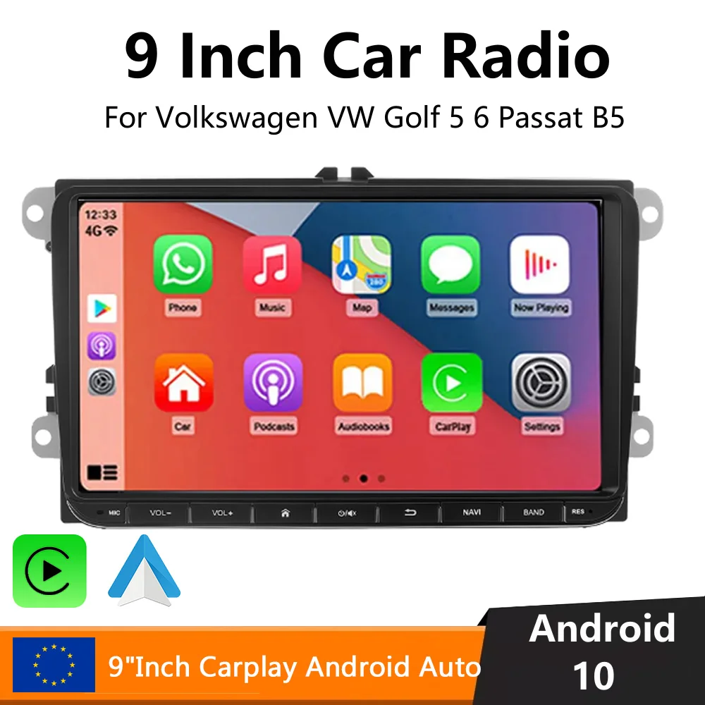 Автомобильный радиоприемник 9 дюймов для VW Passat 6 7 CC Polo GOLF 5 6 Touran Car Carplay и Android Auto MP5, Автомобильный плеер, Wi-Fi, GPS-навигация, FM-радио
Автомобильный радиоприемник 9 дюймов для VW Passat 6 7 CC Polo GOLF 5 6 Touran Car Carplay и Android Auto MP5, Автомобильный плеер, Wi-Fi, GPS-навигация, FM-радио