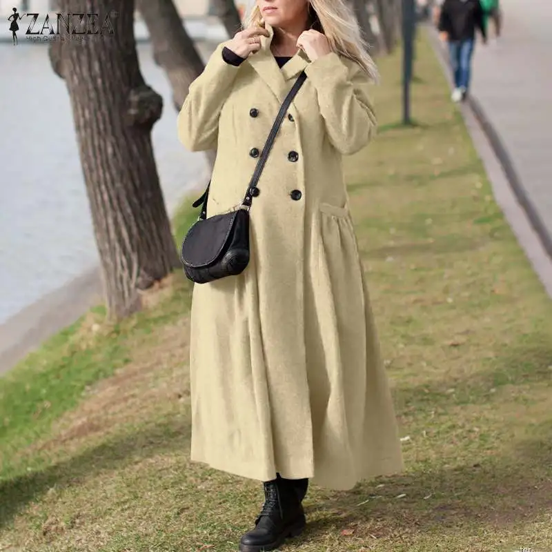 Casual Lapel Hoodies Top Spring Autumn Oversize Long Cardigan ZANZEA Fashion Double-Breasted Jackets Women Solid Sweatshirt Coat
Casual Lapel Hoodies Top Spring Autumn Oversize Long Cardigan ZANZEA Fashion Double-Breasted Jackets Women Solid Sweatshirt Coat