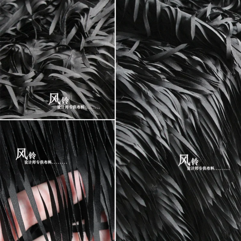 Fringes Embroidered Mesh Gauze Fabric Black DIY Patchwork Lace Skirts Dress Stage Clothes Designer Fabric
Fringes Embroidered Mesh Gauze Fabric Black DIY Patchwork Lace Skirts Dress Stage Clothes Designer Fabric
