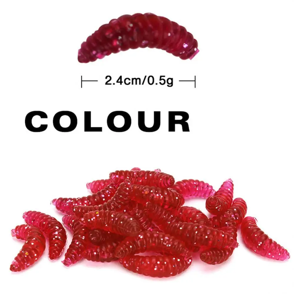100PCS Fishing Lure Yellow Bread Bug Worms Baits Tackle Maggot Grub Smell Worms Glow Shrimps Soft Fishing Tool Hooks 
100PCS Fishing Lure Yellow Bread Bug Worms Baits Tackle Maggot Grub Smell Worms Glow Shrimps Soft Fishing Tool Hooks