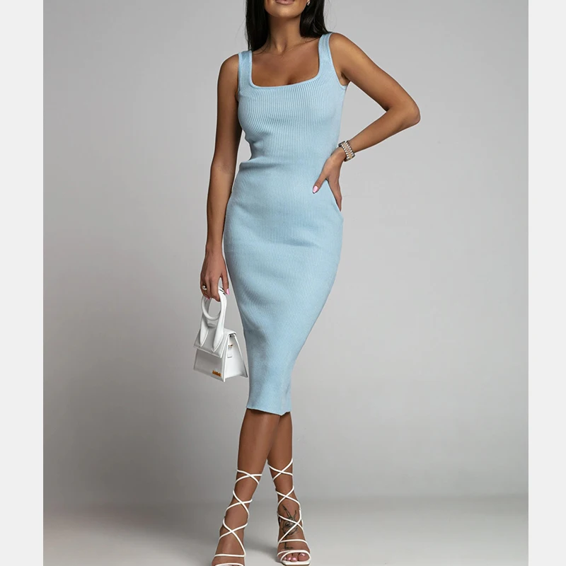 Женское облегающее трикотажное платье без рукавов YEMOGGY, летние платья, новинка 2022, повседневное простое однотонное соблазнительное женское...
Женское облегающее трикотажное платье без рукавов YEMOGGY, летние платья, новинка 2022, повседневное простое однотонное соблазнительное женское...