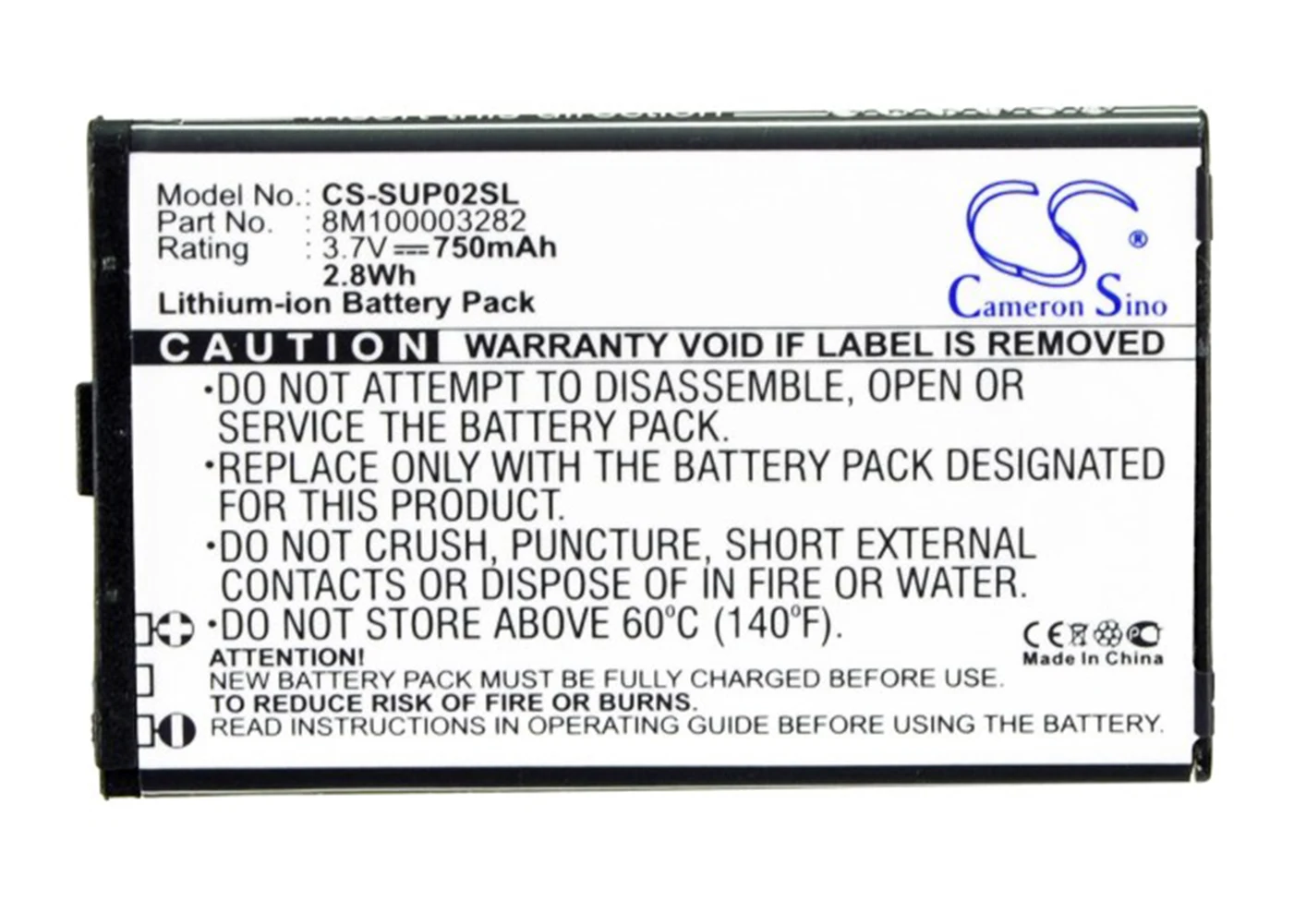 Cameron Sino 750mA Battery for Callaway 31000-01, Uplay, uPro G1, uPro MX, uPro MX+ 3E309009565, 8M100003282, PA-CY001
Cameron Sino 750mA Battery for Callaway 31000-01, Uplay, uPro G1, uPro MX, uPro MX+ 3E309009565, 8M100003282, PA-CY001